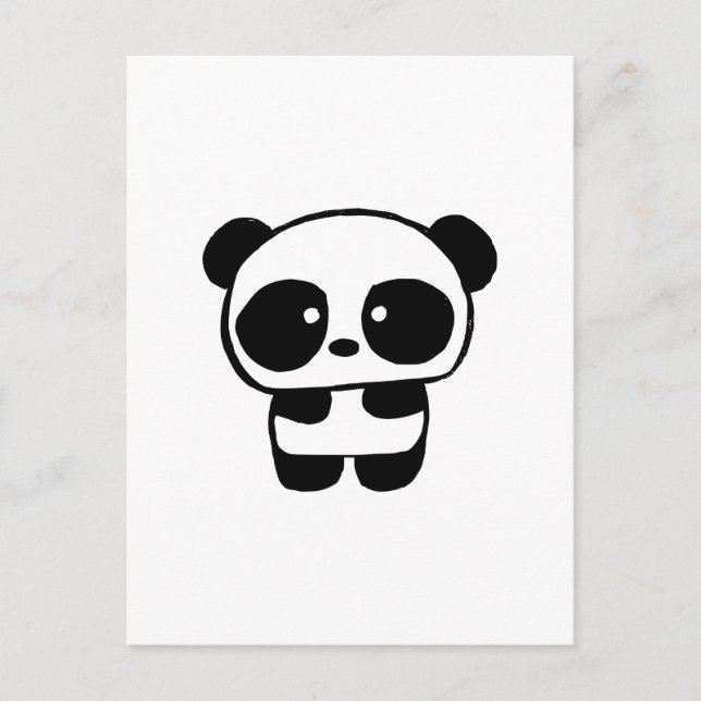 Cartão Postal Panda de Bebê (Frente)