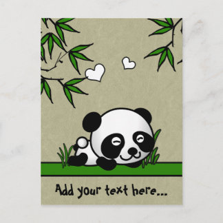 Cartão Postal Panda desprevenida