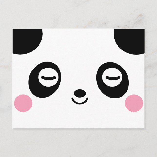 Cartão Postal Panda do Tempo de Nap (Frente)