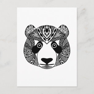 Cartão Postal Panda inspirada