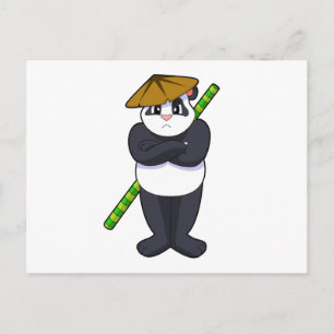 Cartão Postal Panda no Stick briga Artes Marciais.PNG
