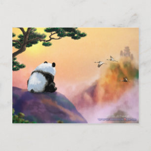 Cartão Postal Panda Olhando