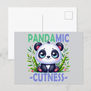 Cartão Postal Pandâmica Cuteness. Bela animação de Panda
