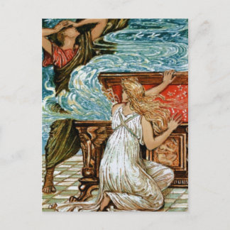 Cartão Postal Pandora abre a caixa