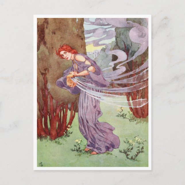 Cartão Postal Pandora abre a caixa de Helen Stratton (Frente)