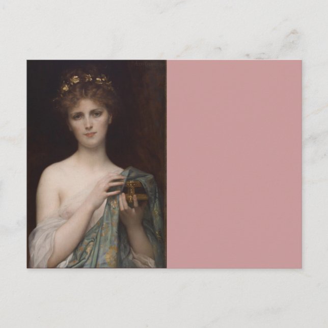 Cartão Postal Pandora e a Caixa (Frente)