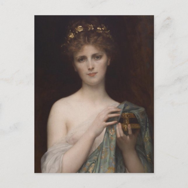 Cartão Postal Pandora e a Caixa (Frente)