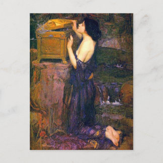 Cartão Postal Pandora por John William Waterhouse