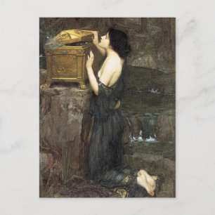 Cartão Postal Pandora, por John William Waterhouse, 1896