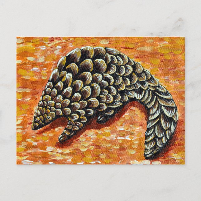 Cartão Postal Pangolin Painting (Frente)