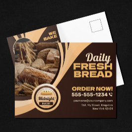 Cartão Postal Panificação Moderna Loja de Pães Forneamento Cater