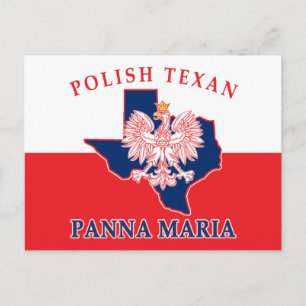 Cartão Postal Panna Maria Polonês Texan