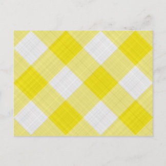 Cartão Postal pano de mesa amarelo