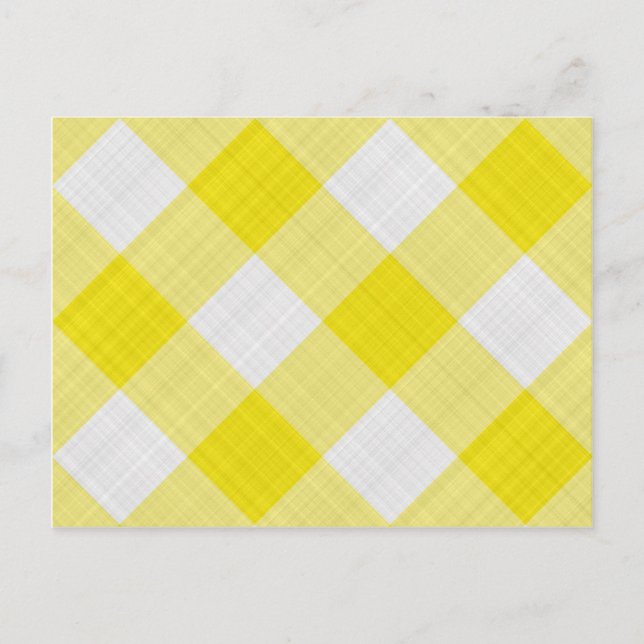 Cartão Postal pano de mesa amarelo (Frente)