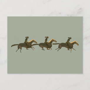 Cartão Postal Panoplia - Cavalos e cavaleiros da arte de vasos g