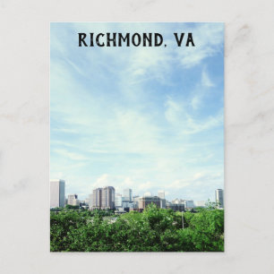 Cartão Postal Panorama da Cidade de Richmond Virgínia Foto de Vi