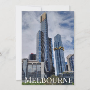 Cartão Postal Panorama da Silhueta de Melbourne