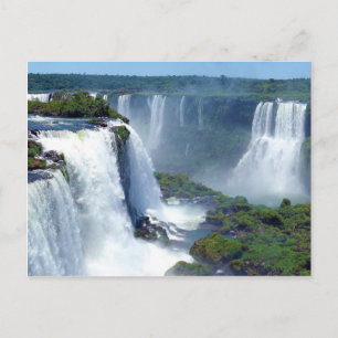 Cartão Postal Panorama das Quedas de Água do Iguazu do Brasil