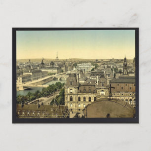 Cartão Postal Panorama das sete pontes, Paris, classe França
