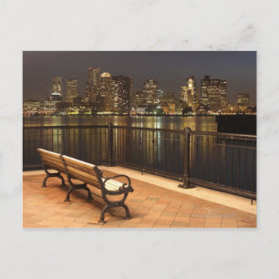 Cartão Postal panorama de Boston, Massachusetts 3