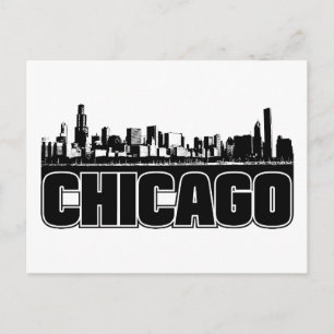 Cartão Postal Panorama de Chicago