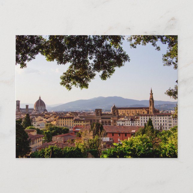 Cartão Postal Panorama de Florença, Itália (Frente)