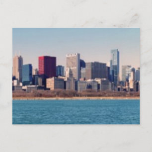 Cartão Postal Panorama do horizonte de Chicago