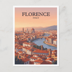 Cartão Postal Panorama do Piazzale Michelangelo Florença Itália