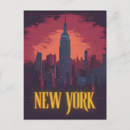 Cartão Postal Panorama icônico da cidade de Nova York – Horizont