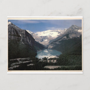 Cartão Postal Panorama Vintage da Montanha Lago Louise Canadá
