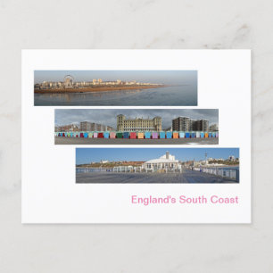 Cartão Postal Panoramas da Costa Sul da Inglaterra