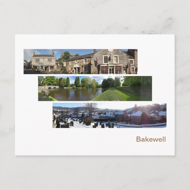Cartão Postal Panoramas de Bakewell (Frente)