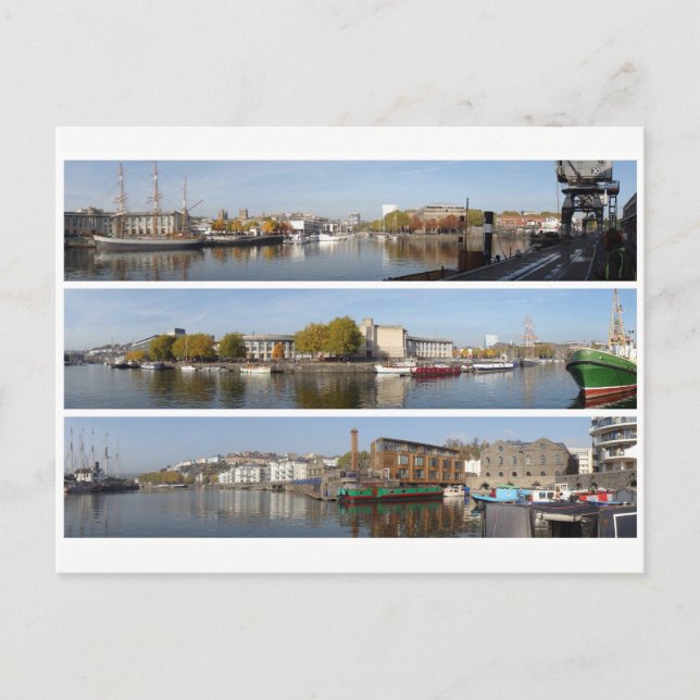 Cartão Postal Panoramas de Bristol (Frente)