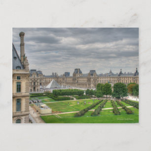 Cartão Postal Panorâmica Ver Musee du Louvre