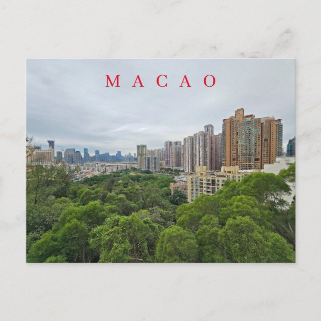 Cartão postal panorâmico Macau Taipa (Frente)