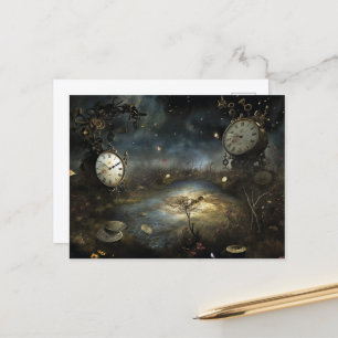 Cartão Postal Pântano de Steampunk Surreal