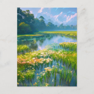 Cartão Postal Pântano no Coração da Floresta
