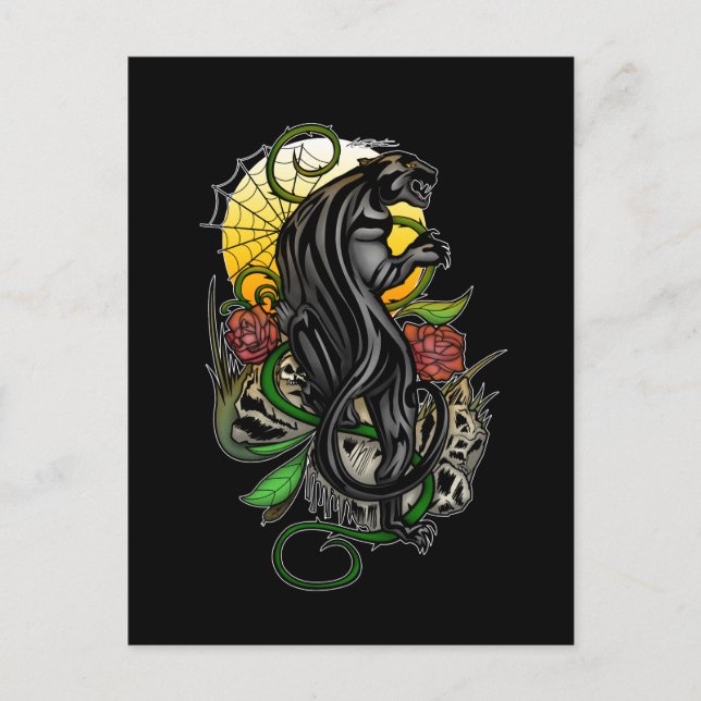 Cartão Postal Pantera (Frente)