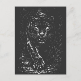 Cartão Postal Pantera Negra — por BurnsInHell