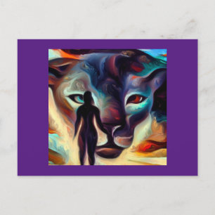 Cartão Postal Pantero-Espírito Animal 3