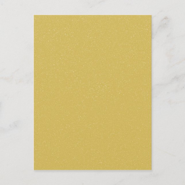 Cartão Postal PANTONE Custard AMARELO com cintilação fina (Frente)