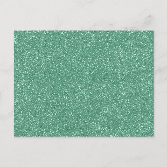 Cartão Postal PANTONE Lucite Green com falso brilho (Frente)