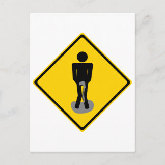 Cartão Postal Pants Road Sign
