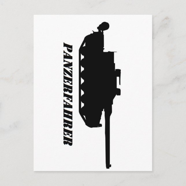 Cartão Postal panzerfahrer (Frente)