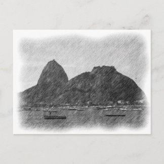 Cartão Postal Pão de Açúcar por Lápis