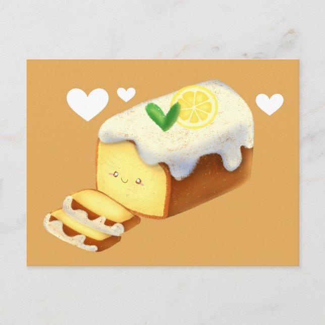 Cartão Postal Pão De Bolo Lemon Loaf Com Grito (Frente)