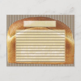 Cartão Postal pão de receita