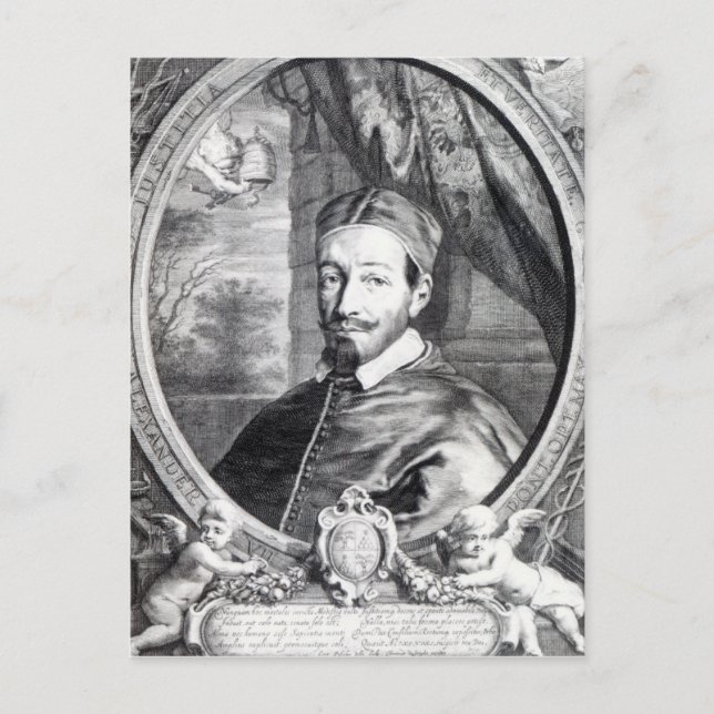 Cartão Postal Papa Alexandre VII (Frente)