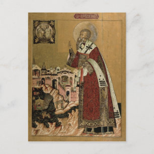 Cartão Postal Papa Clemente com cenas de sua vida