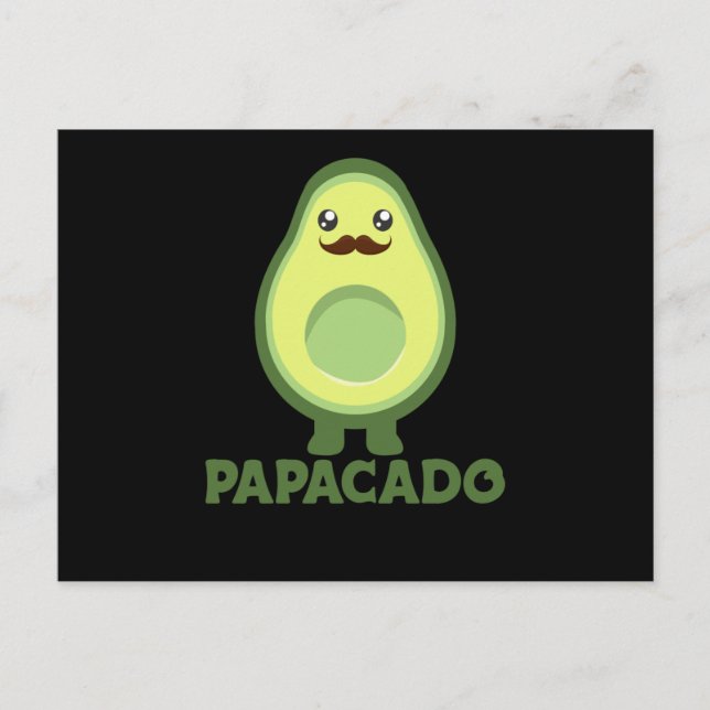 Cartão Postal Papacado Casal Avocado Saudável (Frente)